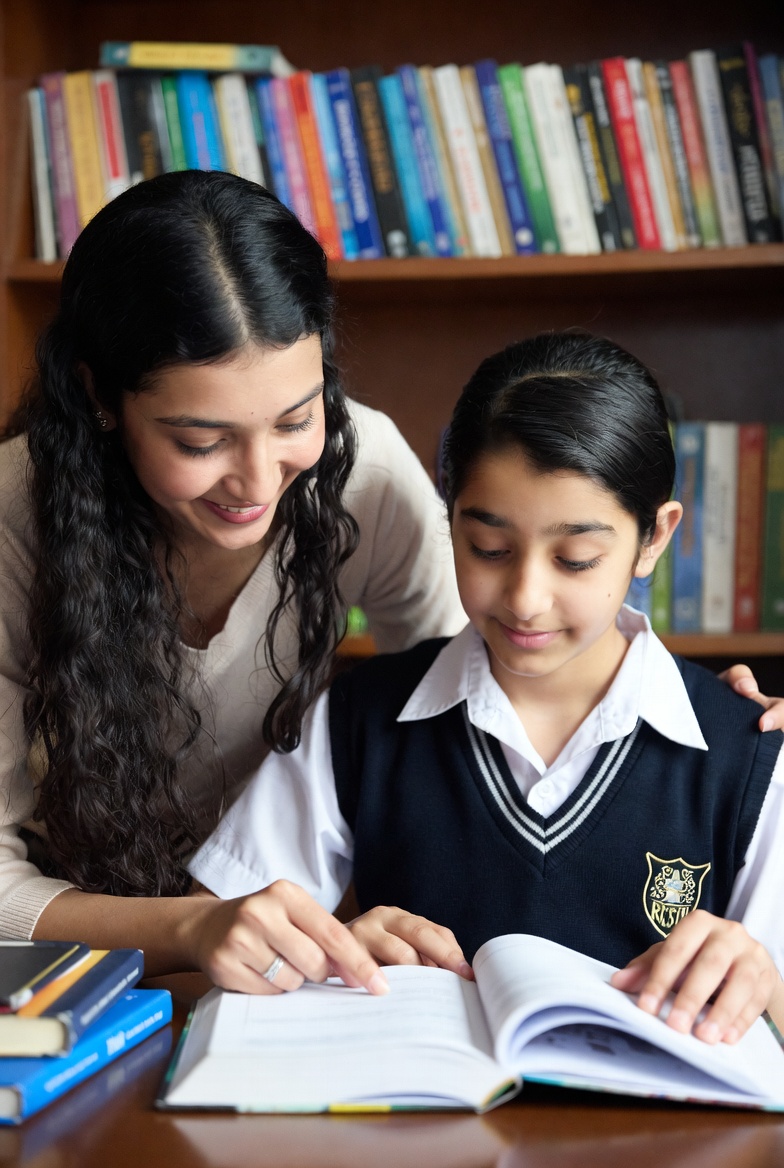 Mentor guiding student